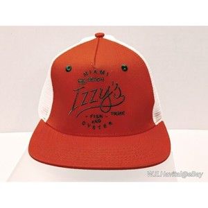 Izzy's® TRMK Miami Beach USA Fish and Oyster Snap Back Cap White/Orange/Green